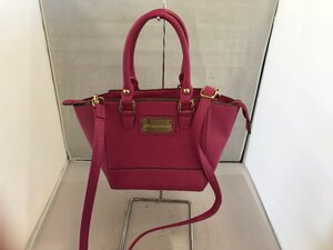 【JILL　by　JILL STUART】ジルバイジルスチュアート　2WAYバッグ　パープルピンク　レザー　SY02ーF95　