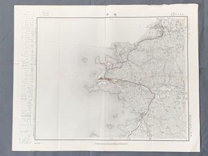 【古地図】　昭和12年印刷　大日本帝国陸地測量部『和歌山県・海南』明治43年測図　5万分の一地形図　～旅の軌跡～　大量出品　Ｋ0705Ｕ