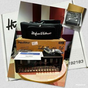 美品中古真空管アンプヘッド　30Th アニバーサリー　限定　Hughes&Kettner Tube Meister 36 ケース、フットペダル、取説、電源付