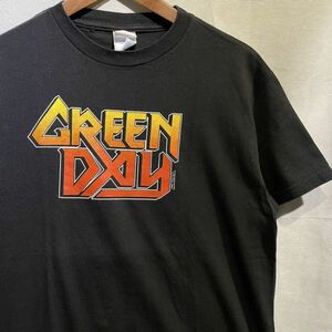 ’01 GREEN DAY 両面プリント バンド Tシャツ ヴィンテージ USA FABRIC バンT TENNESSE RIVER グリーンデイ 90s