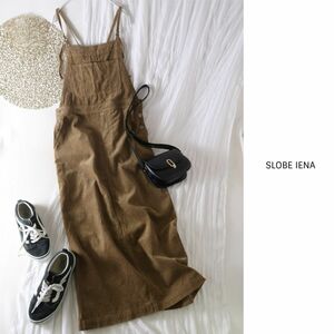 1.5万☆イエナ SLOBE IENA☆洗える LE DENIM ロングジャンパースカート 38サイズ☆A-O 6236