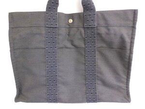 エルメス ハンドバッグ ■ エールライン MM グレー バッグ カデナ付き(キーなし)レディース メンズ HERMES □6F