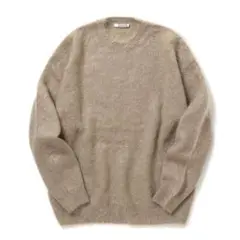 AURALEE BRUSHED SUPERKID MOHAIR KNIT P/O