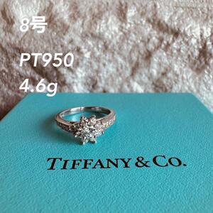 ◇ティファニー◇新品仕上済 Tiffany&Co. フローラ ダイヤモンド ダイヤ リング 指輪 Pt950 プラチナ 4.8g ブランド