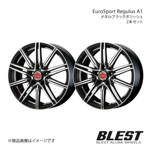 EuroSport Regulus A1 デミオ DJ アルミホイール 2本セット 【16×6.0J 4-100 +40 メタルブラックポリッシュ】