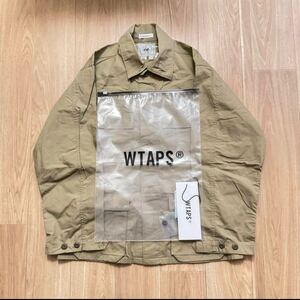 希少色 WTAPS ダブルタップス MILL リップストップジャケット ブルゾン ジャケット ベージュ コットン JACKET