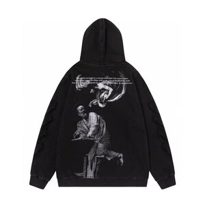 OFF-WHITE オフホワイト St. Matthew Over ヴェトモンス ウェットプルパーカ パーカ ファッション ブラック L TJ 1