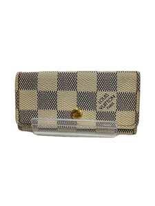 LOUIS VUITTON◆ミュルティクレ4_ダミエ・アズール_WHT/PVC/WHT/総柄/レディース