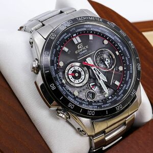 ◆希少 稼働 CASIO EDIFICE 腕時計 電波ソーラー デイデイト 