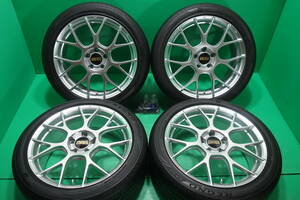 H1800 送料無料 225/45R18 夏 4本 REGNO GR-XⅡ BBS RE-V7 005 FORGED 7.5J +48 112 A,B,Cクラス ザビートル トゥーラン クラブマン 等