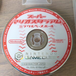 任天堂 スーパーマリオスタジアム ミラクルベースボール ゲームキューブ GC 起動確認済