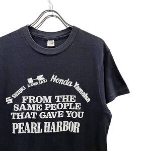 70s ビンテージ ハーレーダビッドソン 両面プリント Tシャツ Mサイズ USA製 70年代 ヴィンテージ Harley-Davidson バイカー チョッパー