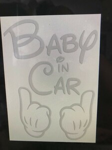 人気!ベイビーインカー ステッカー!Baby in car Sticker/リフレクター反射タイプ車用/シール/ Vinyl/Decal /ステッカー/バイナル/デカール