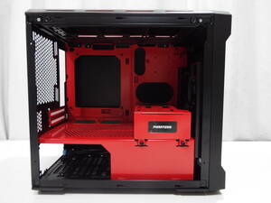 送料無料 Enthoo Evolv ITX PH-ES215P_SRD Black Red Mini-ITX ミニタワー PCケース ブラック レッド サイド アクリル