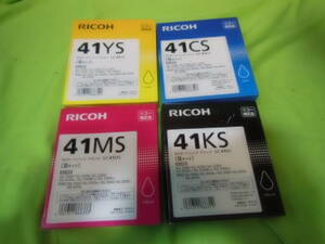 w240412-013B4 RICOH SGカートリッジ GC41シリーズ M K C Y Sサイズ 未開封 純正 インク 推奨期限切 SG 7200 3120sf IPSio 7100etc対応