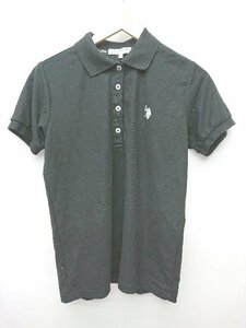 ◇ ⊂ U.S. POLO ASSN. ユーエスポロアッスン 半袖 ポロシャツ サイズM ブラック レディース P