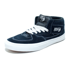 新品 VANS バンズ ヴァンズ US企画 レディース HALFCAB ハーフキャブ ミッド Mid スニーカー 定番 ネイビー 紺 navy US6.5（24.5cm）