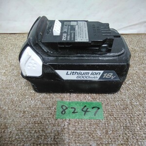 外8247 ジャンク品 送料520円 リョービRYOBI バッテリー リチウムイオンB-1860L 18v　電動工具ツール