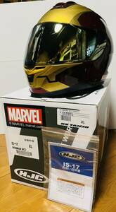 希少☆HJC☆MARVEL☆アイアンマン☆IS-17☆XL(61-62cm)☆中古美品☆