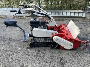 福島県　草刈機　刈馬王ゴムキャタ　セル始動　ハンマーナイフモア 自走式草刈機 可動品　軽トラ運搬　引き取り希望　別途費用近県配達