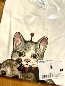 大哺乳類展3 × ヒグチユウコさん コラボTシャツ ギュスターヴくん 白　XLサイズ