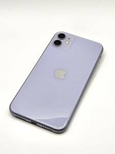 【１円スタート】iPhone 11 128GB パープル MWM52J/A SIMロックあり ソフトバンク ネットワーク利用制限〇 付属品無　本体のみ