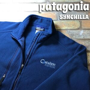 ★良品!!★企業コラボ 正規品★【patagonia パタゴニア】11307 シンチラ マイクロフリース フルジップジャケット[海外 S]ネイビー K3-195