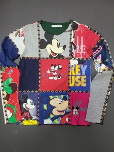 NUMBER (N)INE パッチワーク カットソー 2002AW NOWEARE MAN patchwork ジョージ期 ミッキー ロンT 3 mickey 総柄