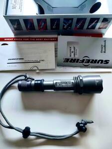 【900ルーメン】H2T雷光　SUREFIRE　シュアファイア　M3　純正バッテリー　複数付属【箱説完備】