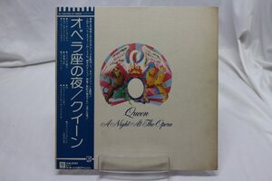 [TK3699LP] LP クイーン/オペラ座の夜　帯付き 見開きに歌詞 ライナーノーツ ジャケ状態並み 音質良好 補充注文票 クイーンをアナログで！