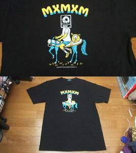 mxmxm MAGICAL MOSH MISFITS マジカルモッシュミスフィッツ マモミ 馬 スケボー Tシャツ L 黒