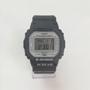 KA★1円～CASIO G-SHOCK DW-5600BR SCREAM GLAY×EXILE コラボモデル デジダル メンズ腕時計 Gショック ジーショック 中古品 稼働品