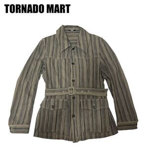 TORNADO MART トルネードマート ベルト付きジャケット ストライプ アウター