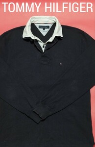 【良品】TOMMY HILFIGER(トミーヒルフィガー)長袖ポロシャツ M