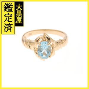 JEWELRY　ジュエリー　リング　指輪　K18　ブルートパース　約2.8g　8.5号【207】2147100525366