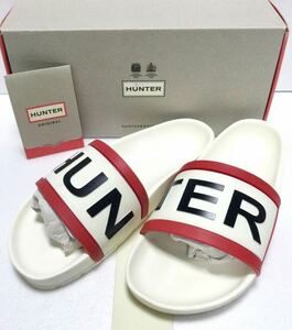 〜7/28③ 新品「HUNTER」 “MFD4016EVA/MEN HUNTER SLIDE” サンダル White SIZE:UK7/EU40-41 イタリア製