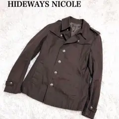 【極美品】HIDEWAYS NICOLE ブラウン トレンチコート