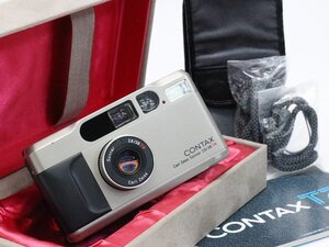 ●○【化粧箱付】CONTAX T2 チタンクローム コンパクトフィルムカメラ コンタックス○●028356001m○●