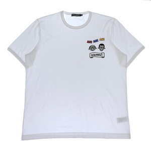 超美品 ドルチェ＆ガッバーナ 2018年商品 DG FAMILY ファミリー ビッグ Tシャツ 58 白 メンズ