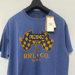 新品 未使用品 24 ss RRL フロッキー プリント T シャツ M エイジング 加工 double RL 国内正規品 ラルフローレン Ralph Lauren vintage