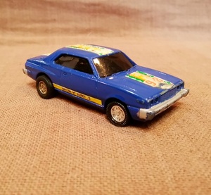 昭和 レトロ 当時物 バンダイ 日本製 DAPPER ダッパー NO.6 日産 スカイライン HT 2000GT-ES ダイキャスト ミニカー プルバックカー 動作OK