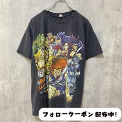 古着 used　THUNDERCATS　サンダーキャッツ　半袖プリントTシャツ　アニメT　海外　キャラクター　黒　ブラック