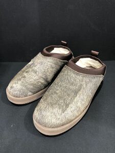 [suicoke] スリッポン ハラコサボ ムートンスリッポン vibram ts202406