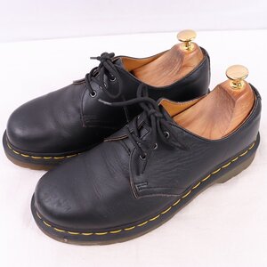 ドクターマーチン UK5/23.5cm-24.0cm/3ホール 11838 黒 ブラック ブーツ レディース レザー 本革 dr.martens 中古 dm4017