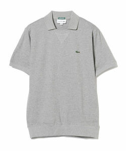 100円　スタート　LACOSTE × ビームスゴルフ別注襟付きガゼットポロシャツ　US Sサイズ 　グレー