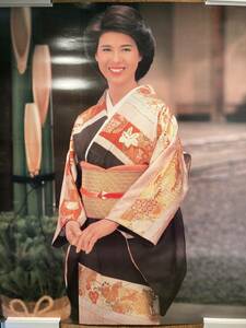 十朱幸代　ポスター　８０年代　昭和レトロ　着物　女優