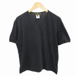 フェンディ FENDI Tシャツ カットソー 半袖 48 M 黒 ブラック /FF 0727 ■GY09 メンズ