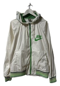 ナイキ NIKE ブルゾン ナイロンジャケット ジップアップ XL ホワイト アウター メンズ