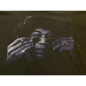 超希少&XLサイズ!VTG 1980’s JIMMY HENDLIX BLACK FADED ROCK TEE USA MADEビンテージジミーヘンドリックスロックフェードブラックTシャツ