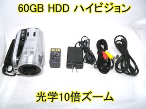 ☆ビクター JVC Everio ハイビジョン 10倍ズーム GZ-HD3☆HDD 60GB